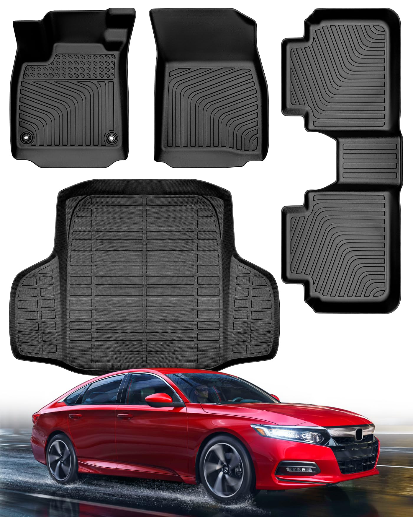 Amazon.com: All Weather Floor Mats Cargo Liner for Honda Accord