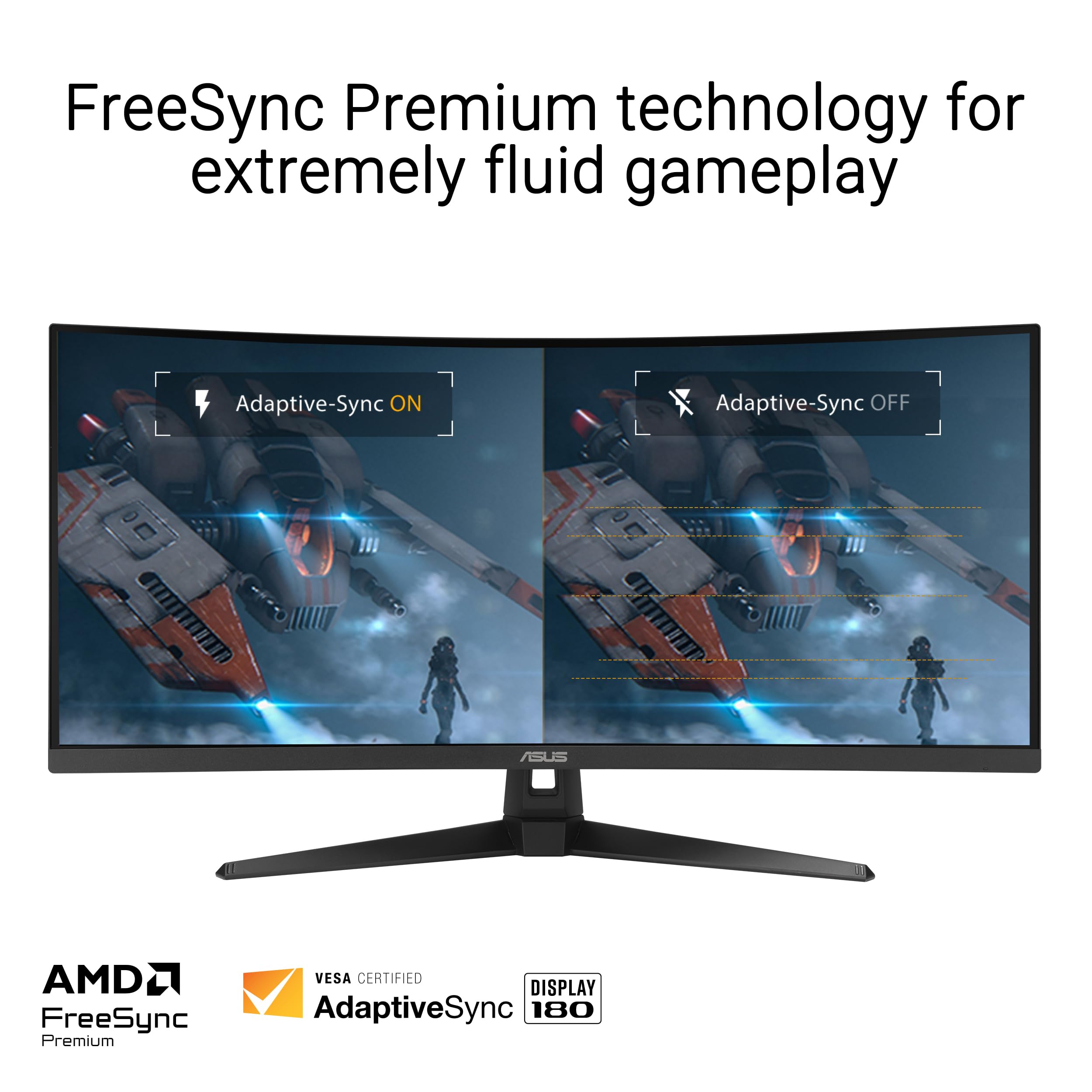 ASUS TUF Gaming VG34VQ3B écran plat PC 86,4 cm (34") 3440x1440 UltraWide Quad HD LED Noir