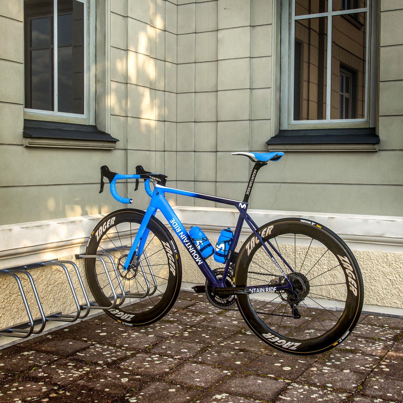 Monzana® Râtelier 2 vélos métal support de rangement pneu 65 mm max range-vélos support rangement vélo VTT enfants BMX