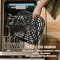 Vista 4 de Air Fryer Grill Plate for Instant Pot Vortex Plus 6 in 1 6 QT XL Air Fryers, Upgraded Air Fryer Grill Pan Crisper Tray Replacement Parts with Rubber