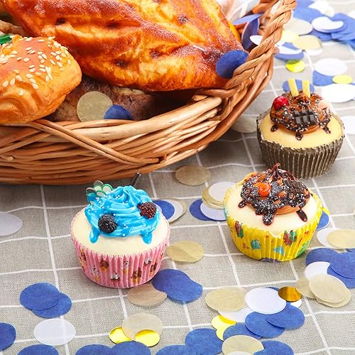 Miniatura 7 de TecUnite - Confeti redondo para decoración de bodas y fiestas de cumpleaños, 1.76 onzas