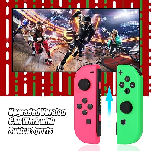 Miniatura 7 de Tinygu Joy Cons for Switch Nintendo Left and Right Switch Joy Con Controllers Left Right Wireless Remote Replacement for Switch Joycons Support