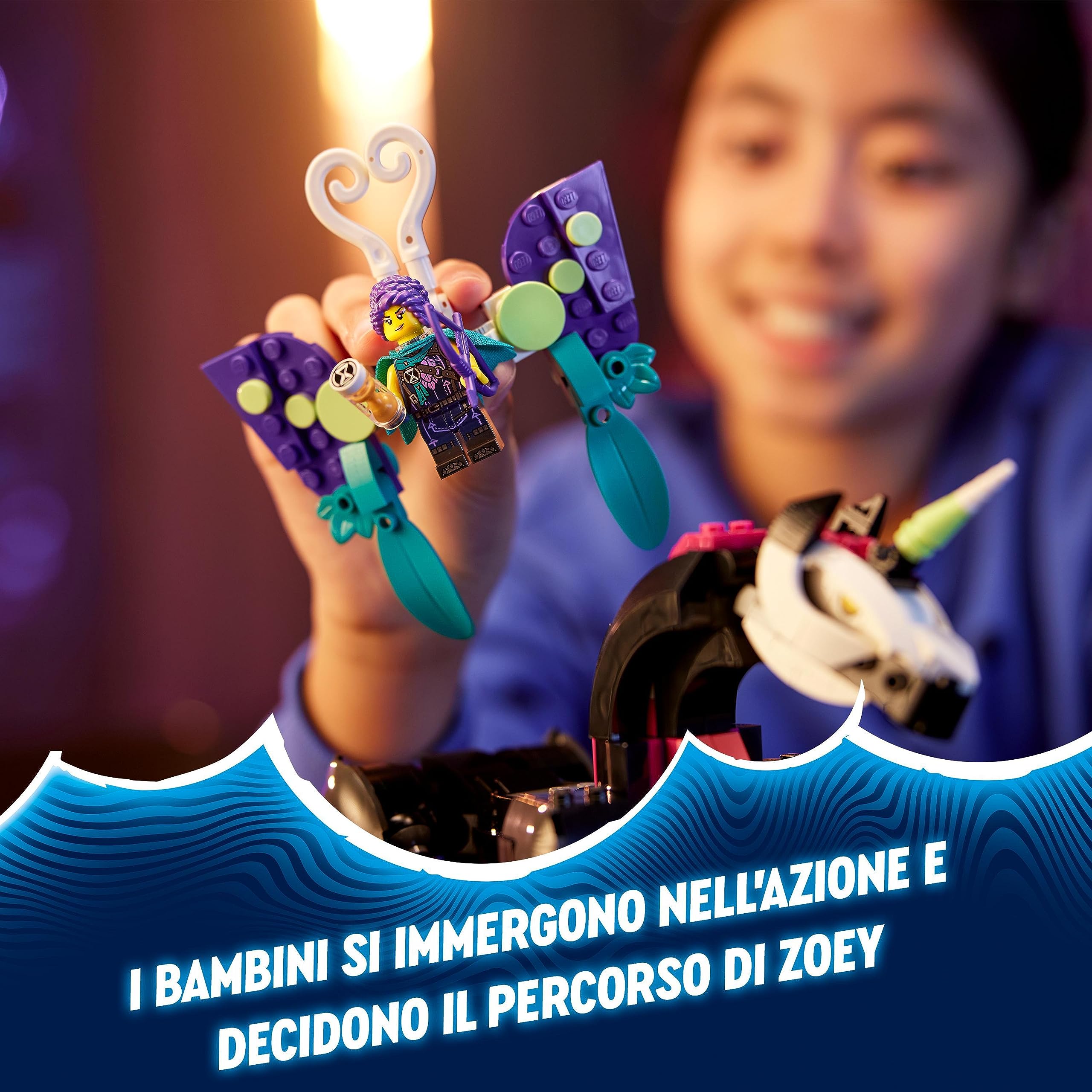 LEGO DREAMZzz 2 in 1 Pegaso, il Cavallo Volante, Animale Giocattolo da Costruire in 2 Modi con Minifigure di Zoey, Nova e Re dell'Incubo della Serie TV, Giochi Creativi per Bambini e Bambine 71457