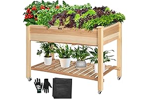 VIVOSUN 46-Inch Raised Garden Bed: Elevate Your Urban Gardening on Apartment Patios