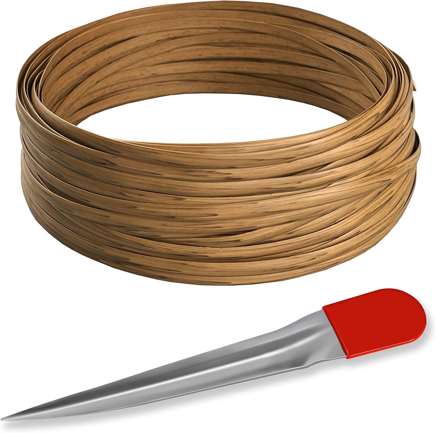 Laphivieh 130 Ft Light Wood Grain Plastic Wicker Repair Kit