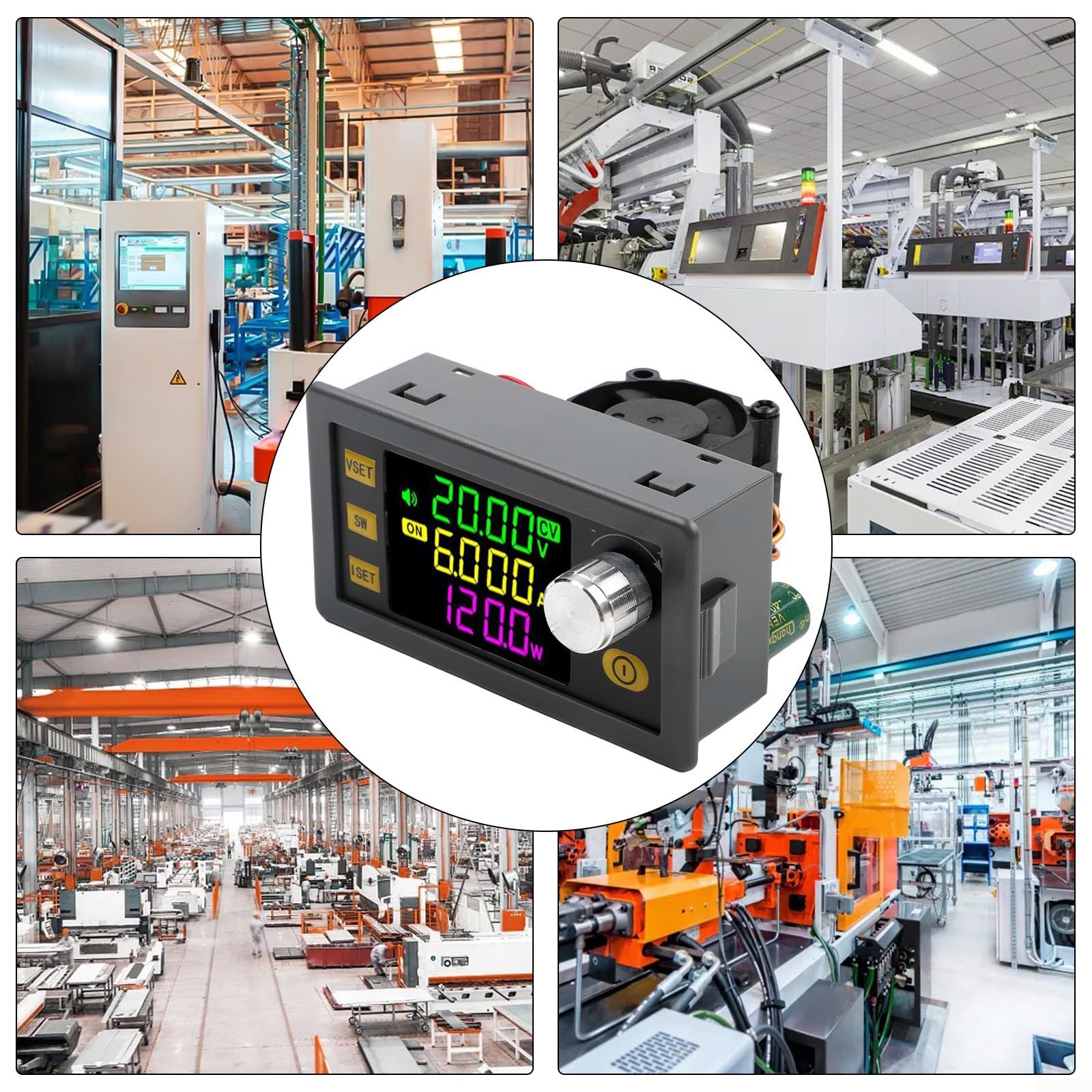 XY-SK120 Convertisseur DC-DC CNC, alimentation 120 W réglable Step-Up/Step-Down (6-36 V In, 0-36 V/0-6 A Out), support de charge solaire MPPT