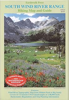 Southern Wind River Range Hikng Map - Buy now