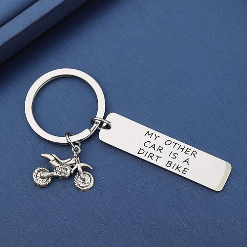 Miniatura 3 de MYOSPARK Motocross Rider Gift My Other Car is a Dirt Bike Llavero Motocicleta Dirt Biker Regalo Para Motocross Racer