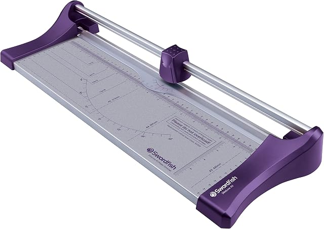 Swordfish 40358 A3 Slimline 10-Sheet Paper Trimmer [Purple]