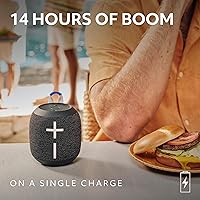 Vista 5 de Ultimate Ears WONDERBOOM 4, altavoces Bluetooth impermeables para exteriores con graves potentes y sonido de 360 grados, altavoz inalámbrico Negro