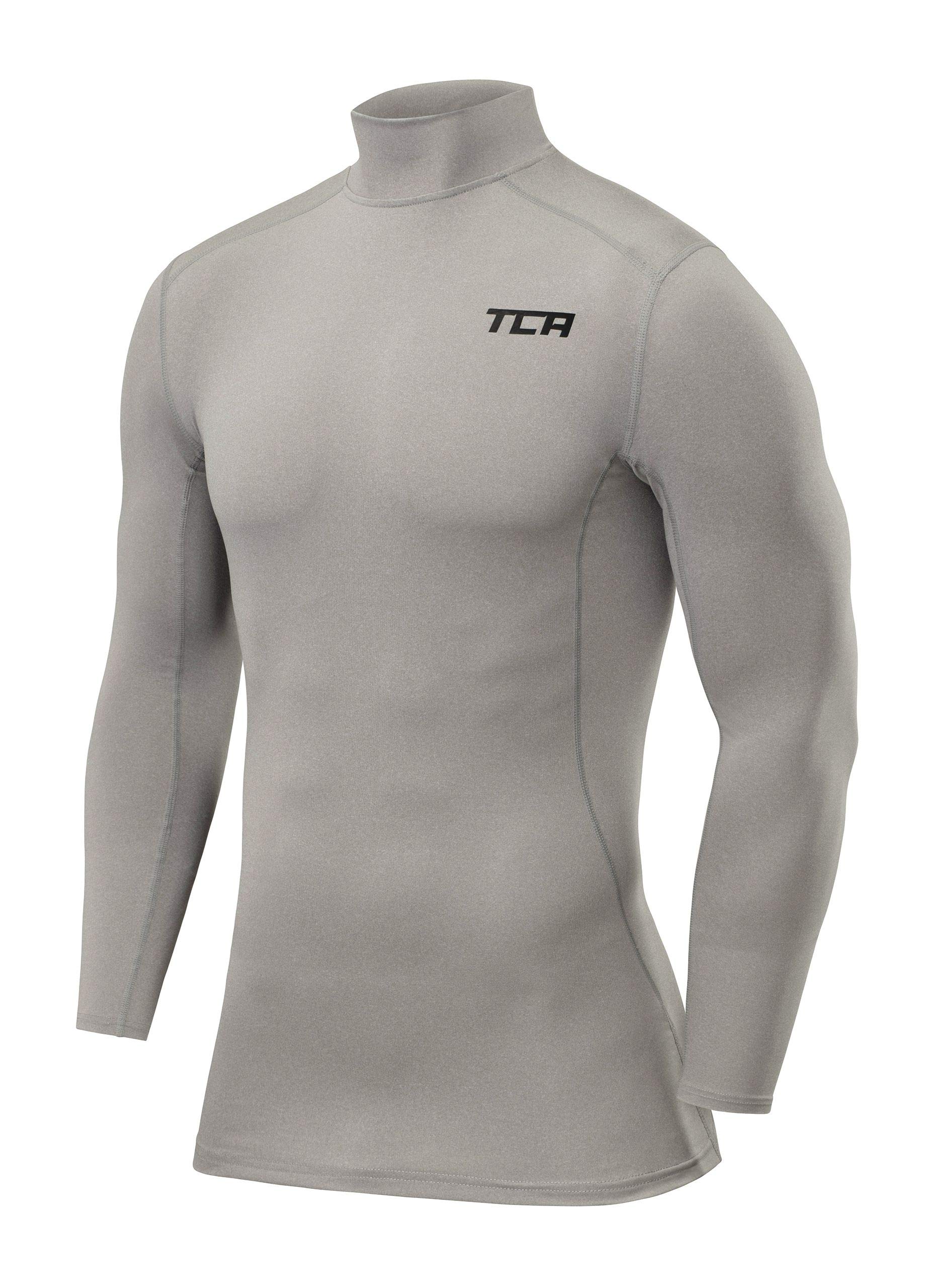 TCA PRO Performance Uomo Maglia Collo Alto a Maniche Lunghe