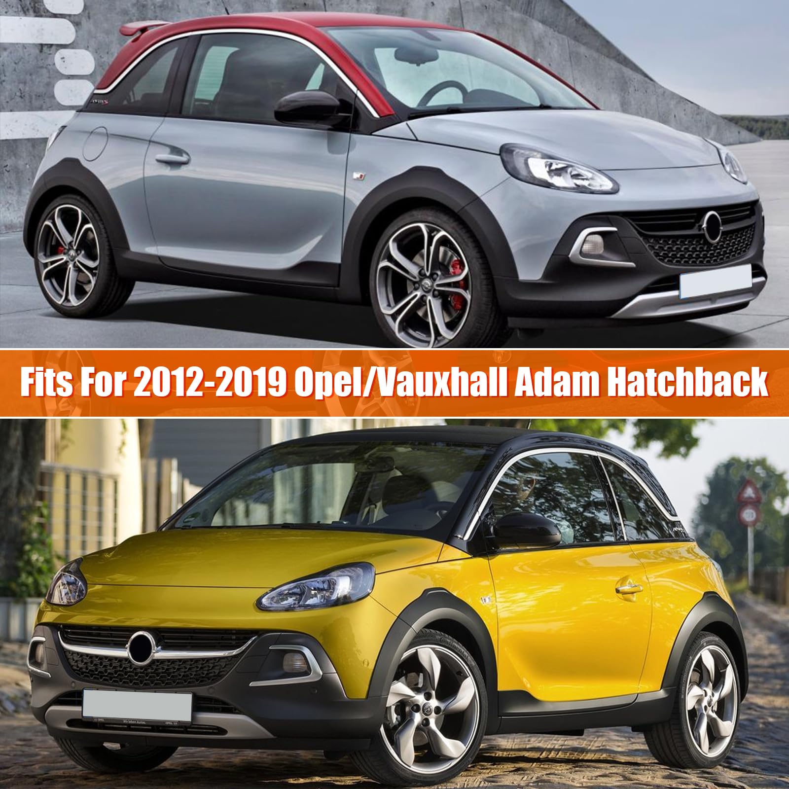 Funda Coche Reemplazo para 2012-2019 Opel/Vauxhall Adam 3-Door Hatchback, Funda para Coche Exterior Cubre Coches Impermeable Transpirabl Coberturas Completas protección de Nieve, Lluvia, Polvo | Lona de protección completa para coche, cubierta exterior pa