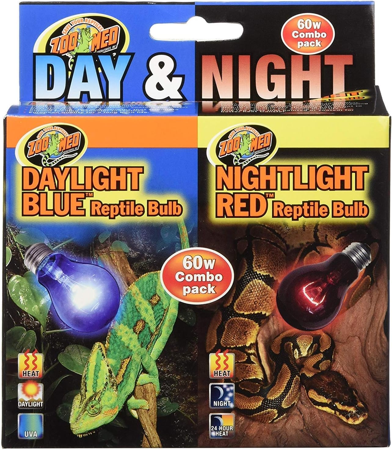 Day & Night Reptile Bulb Combo Pack