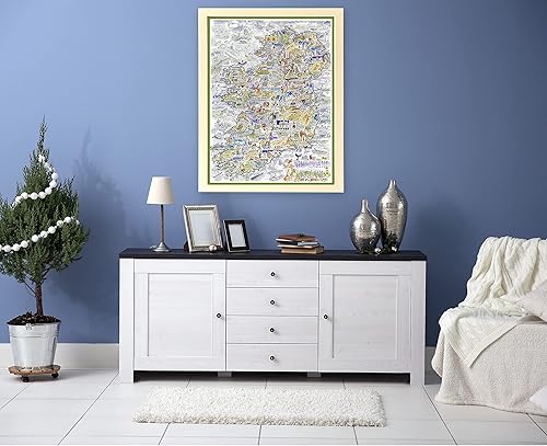 Miniatura 7 de Tim Bulmer - Rompecabezas cómico de 1000 piezas con mapa cómico de Irlanda y obras de arte irlandesas, rompecabezas cómico de 1000 piezas para