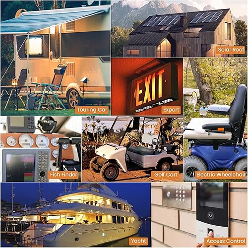 Miniatura 7 de Batería LiFePO4 de 12 V 100 Ah 1280 Wh baterías de litio 12 V 100 A BMS, más de 8000 ciclo profundo, soporte en 4S8P, para RV, cámper, solar,