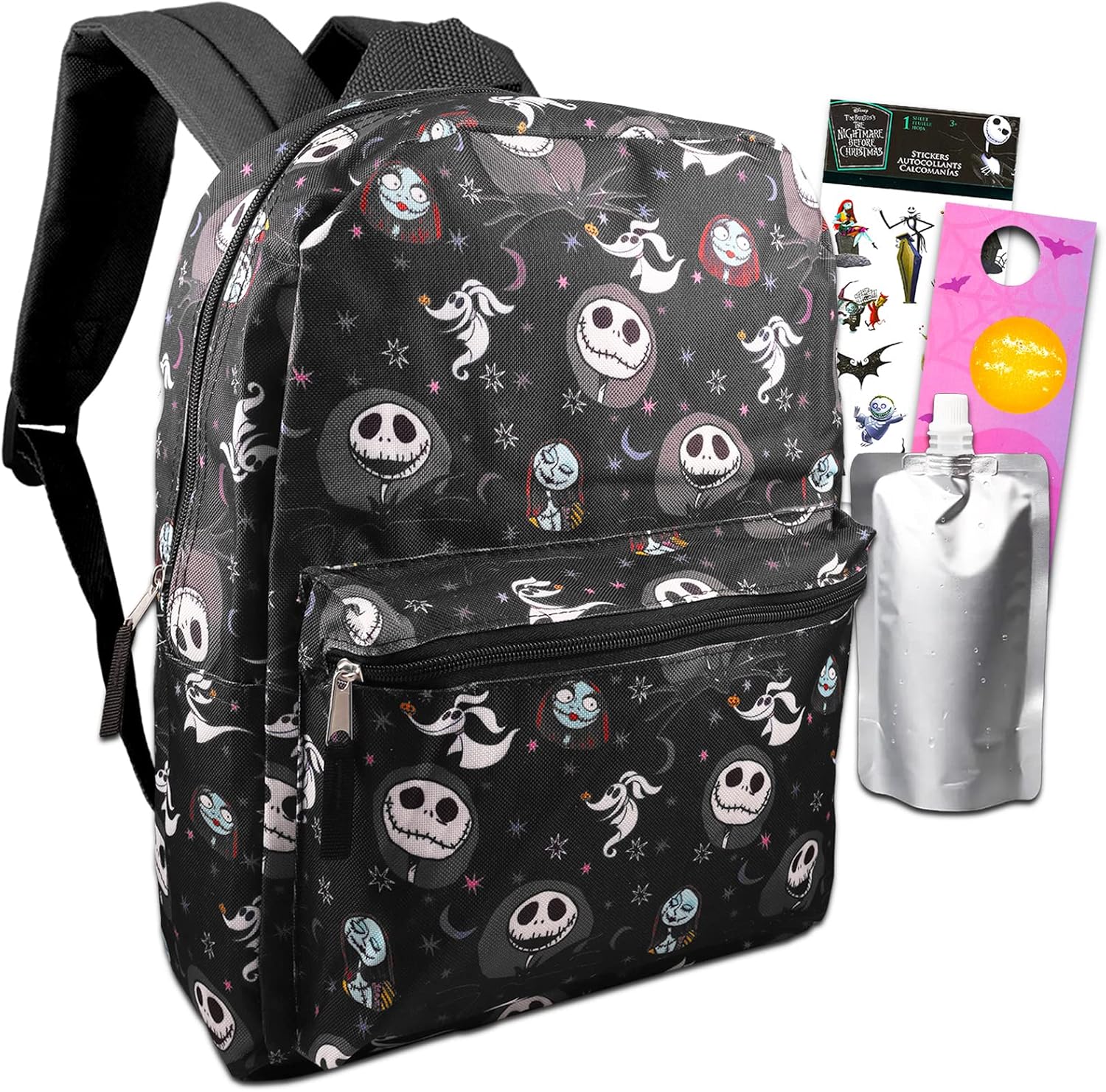 Disney Nightmare Before Christmas Backpack for Kids Bundle with 16