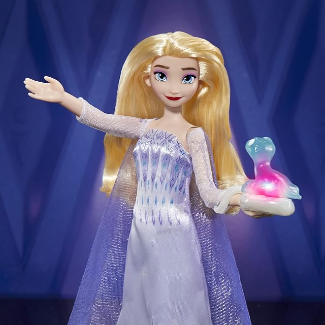 Foto 6 de 8 de Disney s Frozen 2 amigos parlantes, muñeca Elsa con sonidos y frases