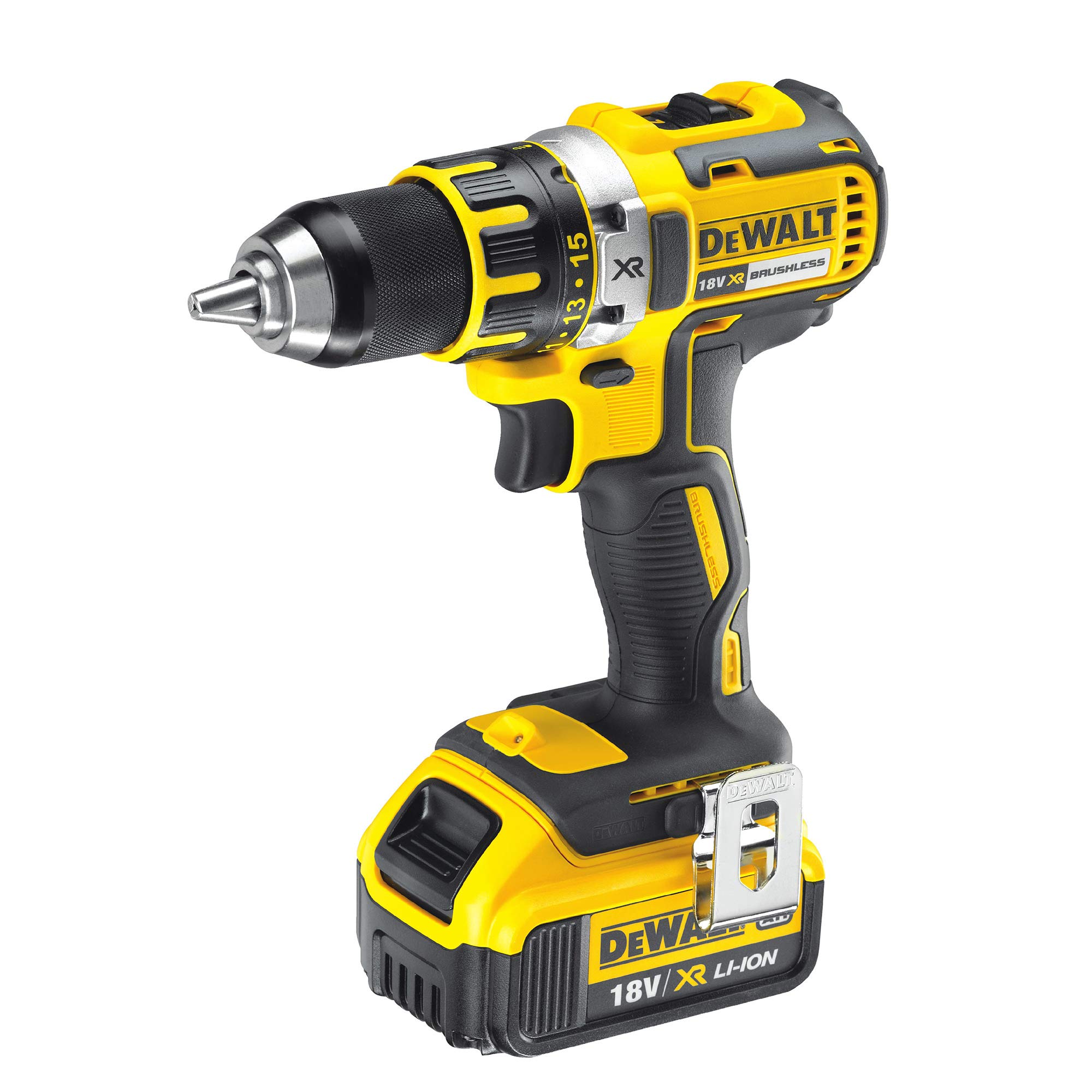 DEWALT Perceuse Visseuse Brushless XR 18V Li-Ion 4Ah - DCD790M2-QW