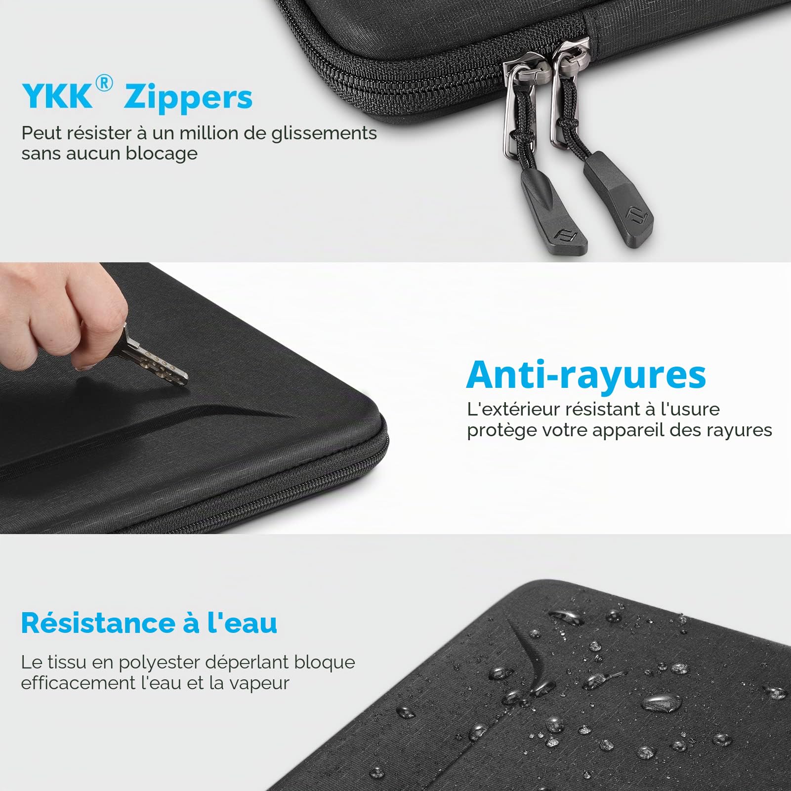Housse pour 13" MacBook Air M5 M4 M3 M2 M1, 14" Macbook Pro M5 2026-2021 | FINPAC Antichoc Coque rigide Sacoche pour 13" MacBook Neo A18 Pro 2026 et autre Laptop jusqu'à 13 Pouces