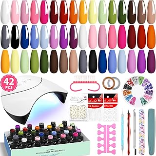 VANREESA Kit de 42 Piezas de Esmalte de Uñas ...