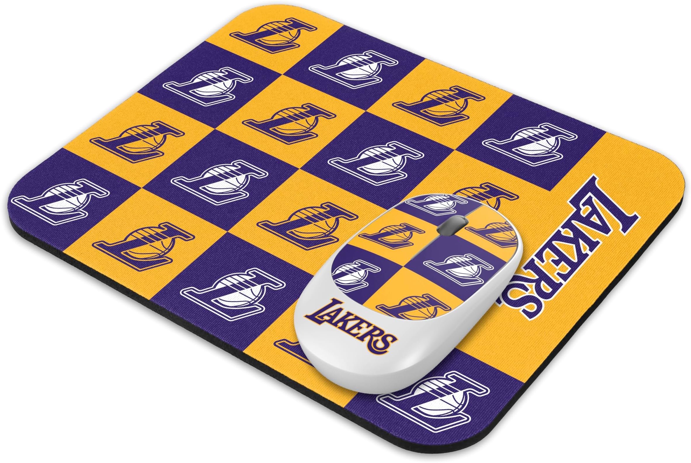 SOAR NBA Wireless Mouse and Mouse Pad- Checkered