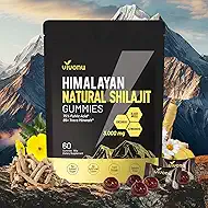 Himalayan* Shilajit Gummies with Ashwagandha & Gokshura | 85+ Trace Minerals & Fulvic Acid | Organic, Non-GMO Micronutrient Supplement for Men & Women | 100% Pure & Natural