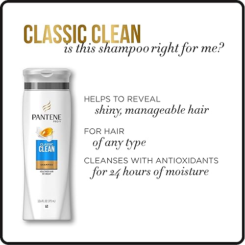 Miniatura 4 de Pantene, Champú, Pro-V Classic Clean, 25.4 fl oz, paquete doble