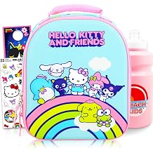 Hello Kitty and Friends Lunch Box Girls, Insulated Lunch Bag Bundle, More