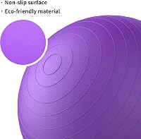 PROIRON 55cm Lila Gimnasztikai Labda Pumpával, Szülési és Yoga Labda 2
