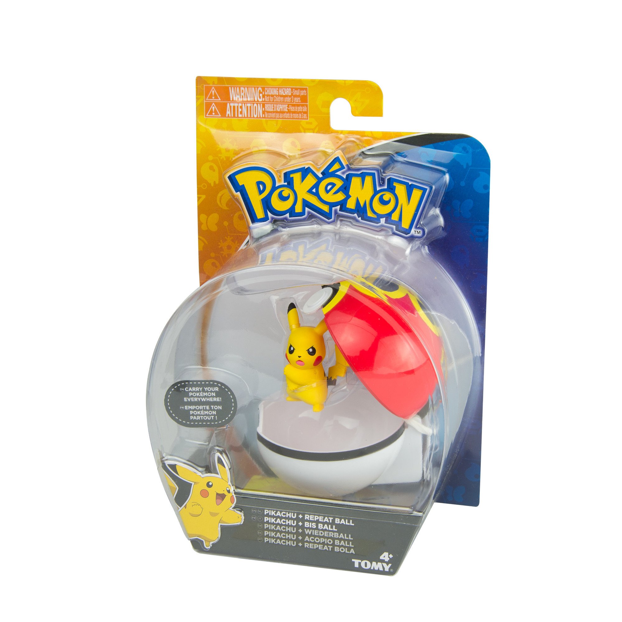 TOMY Pokemon Clip n Carry Pok Ball, Pikachu and Repeat Ball 1