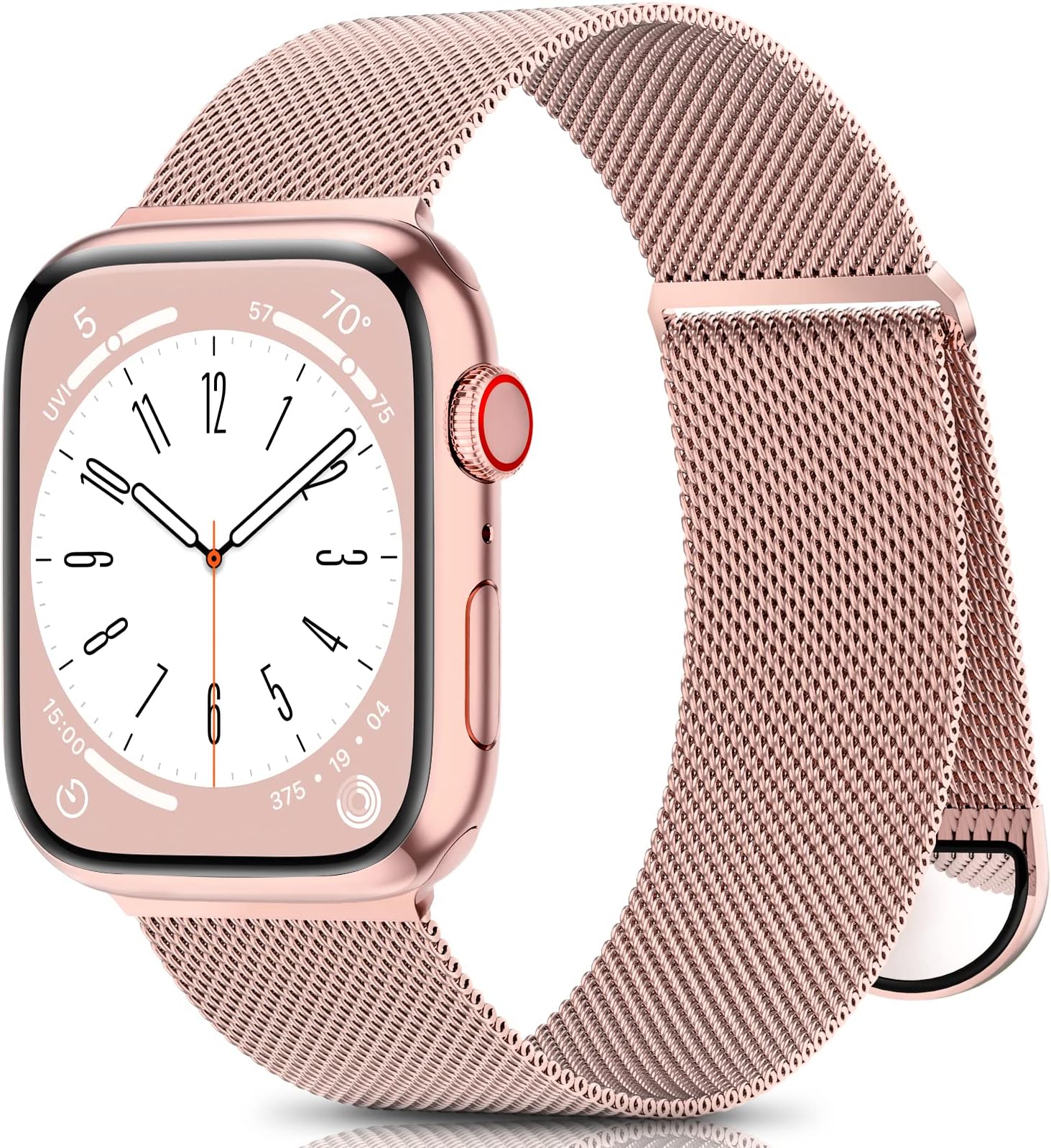 ZALAVER Metal Band Compatible with Apple Watch Bands 38mm 40mm 41mm 42mm 44mm 45mm 49mm Women Men, Adjustable Magnetic Stainless Steel Mesh Replacement Strap for iWatch Ultra Series 8 7 6 5 4 3 2 1 SE