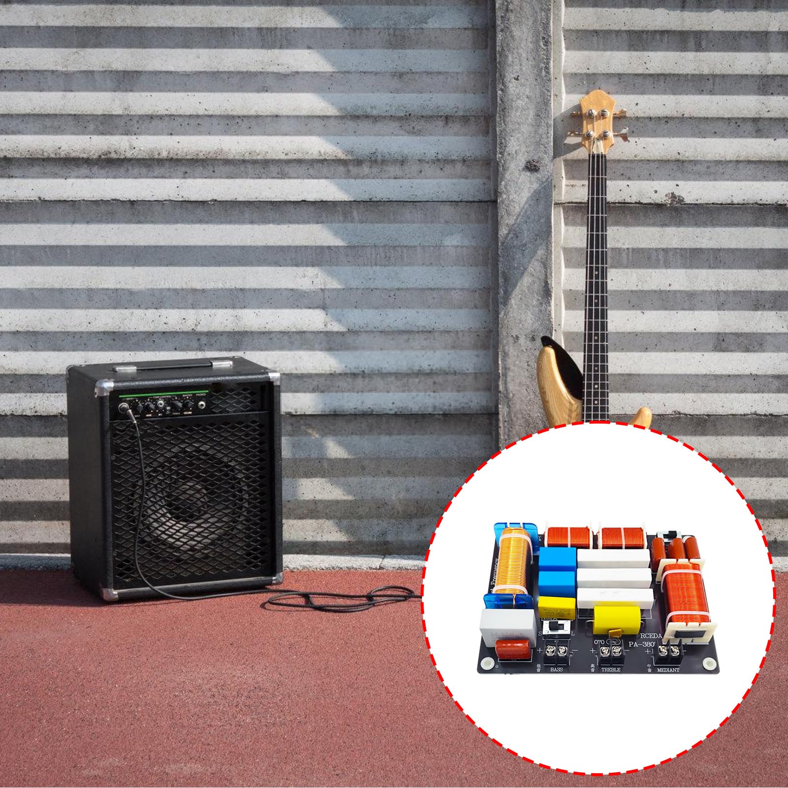Crossover audio professionale a 3 vie allineamento a 90° con induttori ad alta temperatura e 4 modalità personalizzabili estese per prestazioni degli altoparlanti Ordinamento della frequenza HIFI