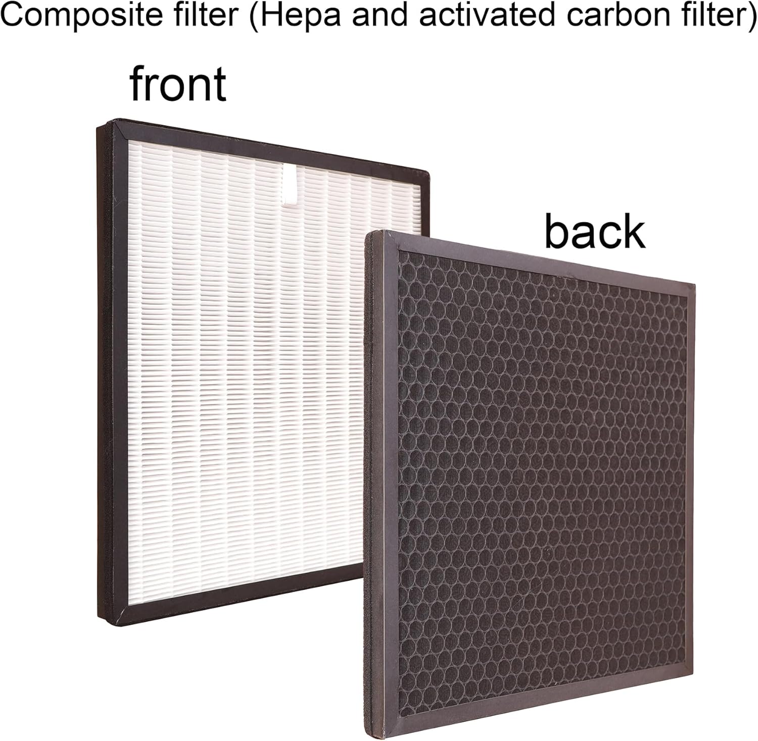 FZ-N25HFU FZN25HFU Air purifier combined Filter Replacement for Sharp FP-N25CX FPN25CX Air Purifier H13 HEPA and Activated Carbon filter Composite filters Parts and 1 x white pre filter