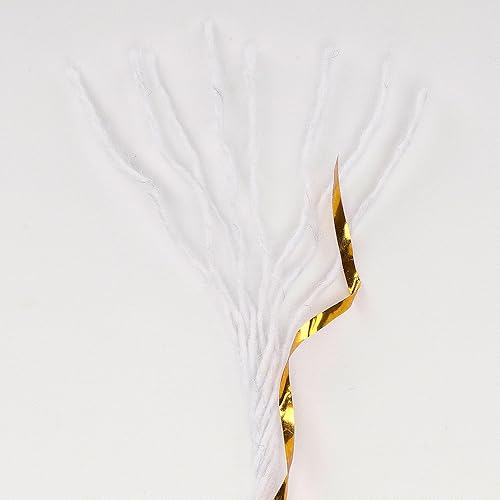 Miniatura 69 de Cuerda de algodón de 328 ft, cuerda de Navidad, cuerda resistente para manualidades y envolver regalos. Rojo Blanco