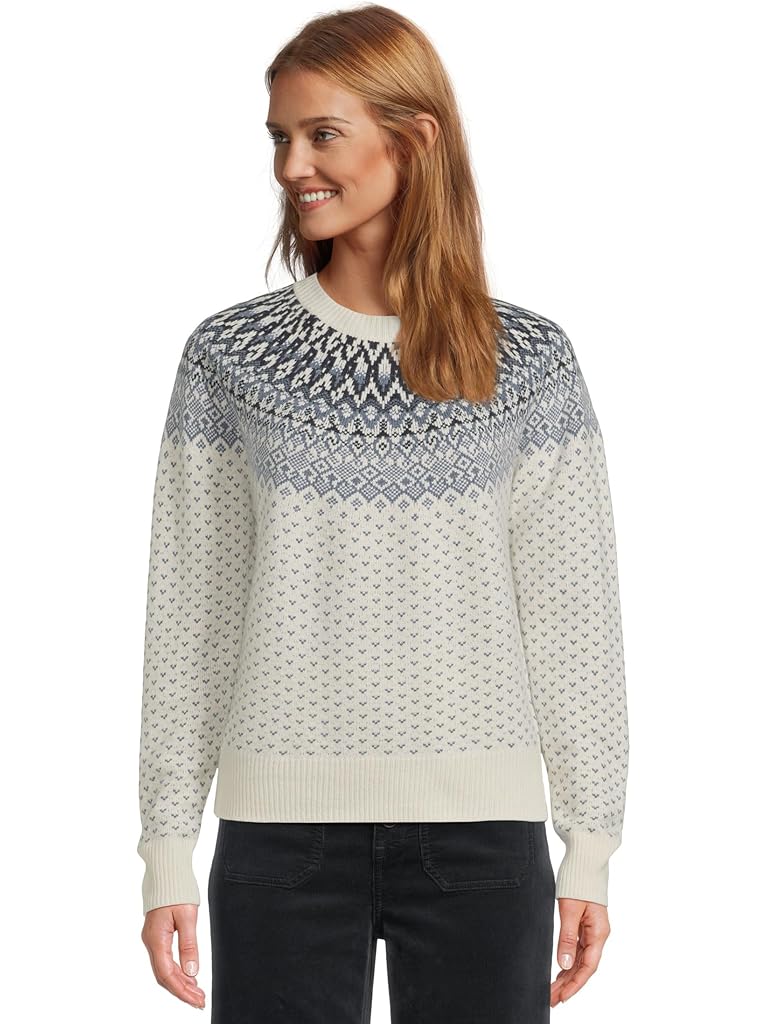 Navy Vineyard Vines Wool Blend Fair Isle Crew Sweater