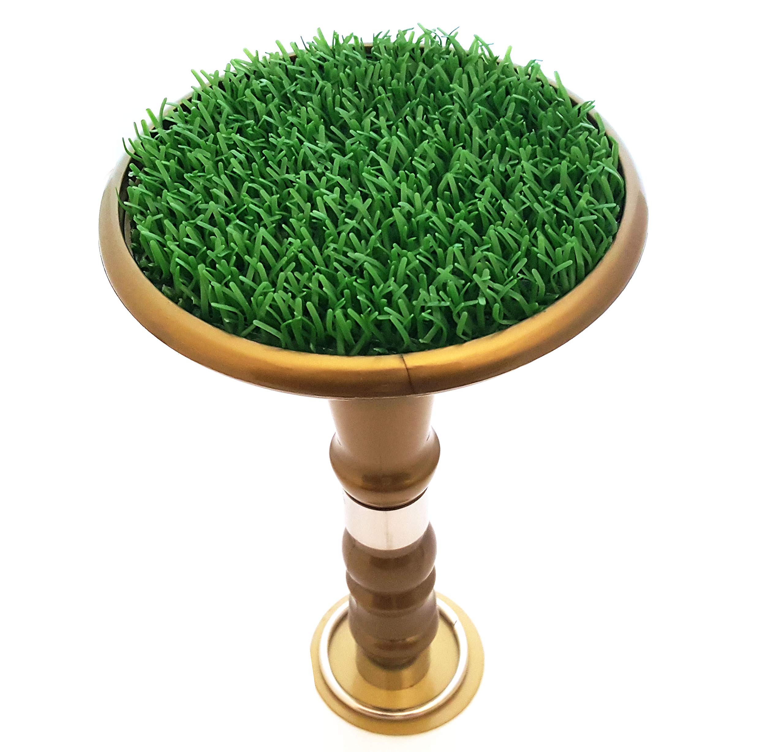 Sponsored Ad – Falconry Block/Falconry Perch With Astro Turf Perch And Stainless Steel Tether Ring Portable 7" PVC. Golden.