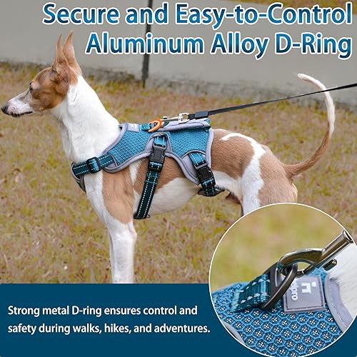 Miniatura 6 de BELPRO Arnés de apoyo multiusos para perro, chaleco reflectante ajustable con mango duradero, a prueba de escapes, sin tirones, arnés para pasear