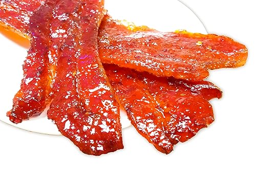 Miniatura 3 de Cecina de de tocineta oriental a la parrilla, fabricada al gusto (sabor original) también conocido como bak kwa de Singapur, ganador del premio