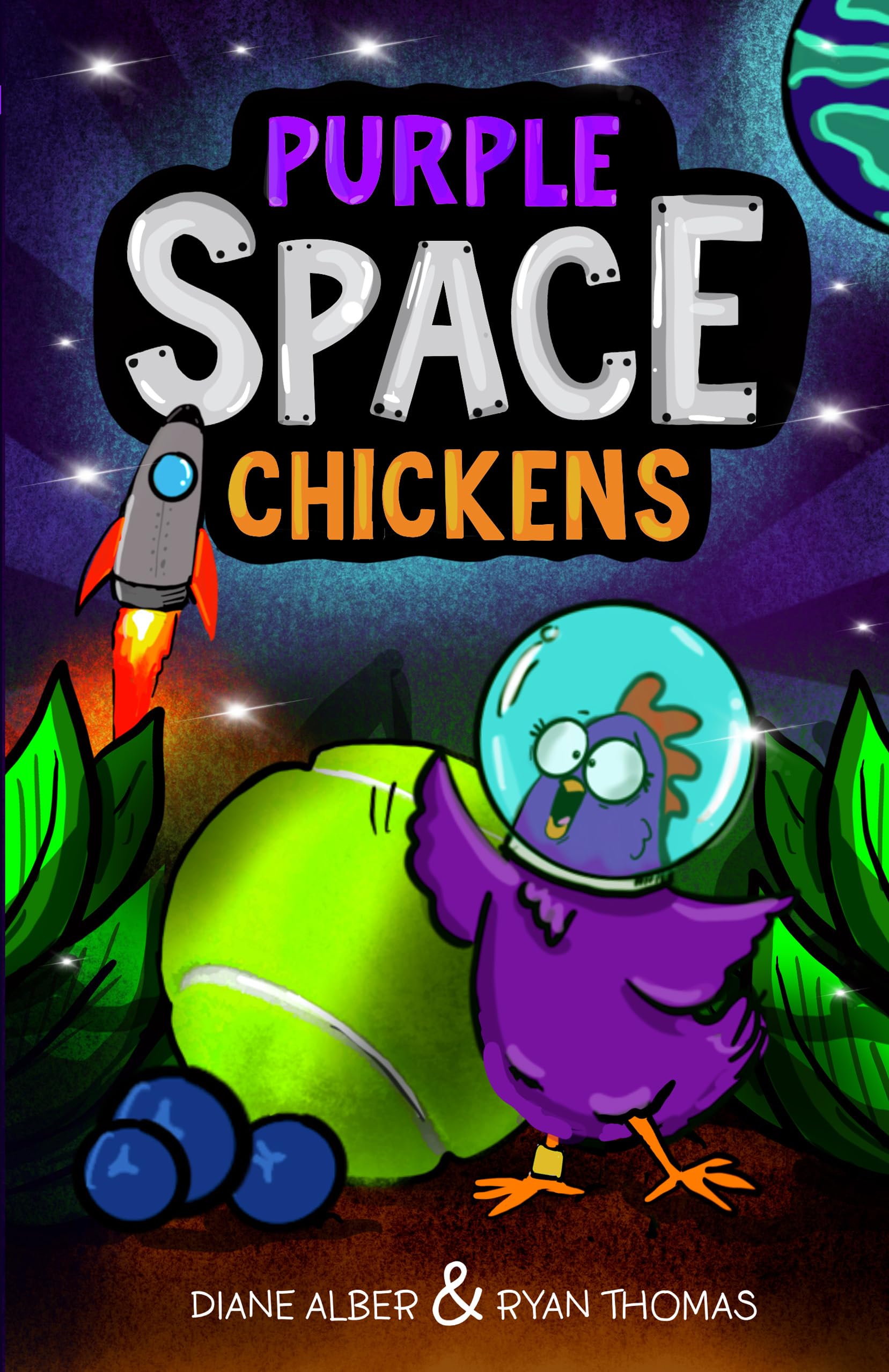 Purple Space Chickens (Purple Space Chickens: Dyslexia-Friendly Chapter Books for Kids Ages 6-10)
