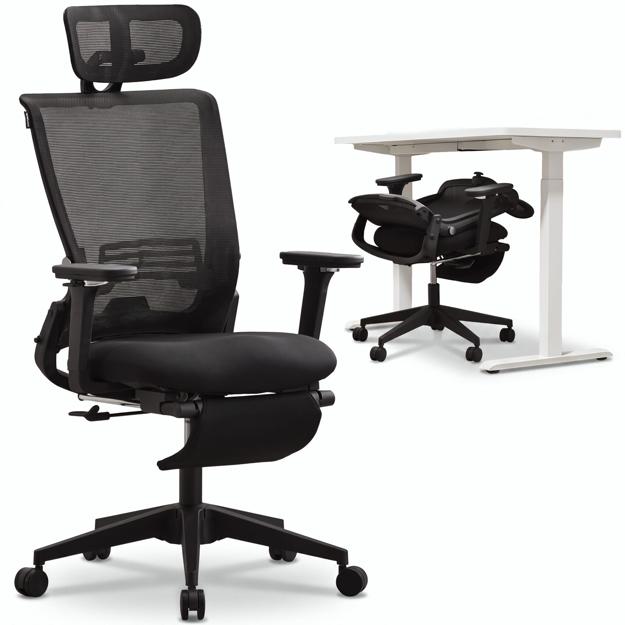 Amazon.com: WELAX Foldable Ergonomic Office Chair with Foot Rest