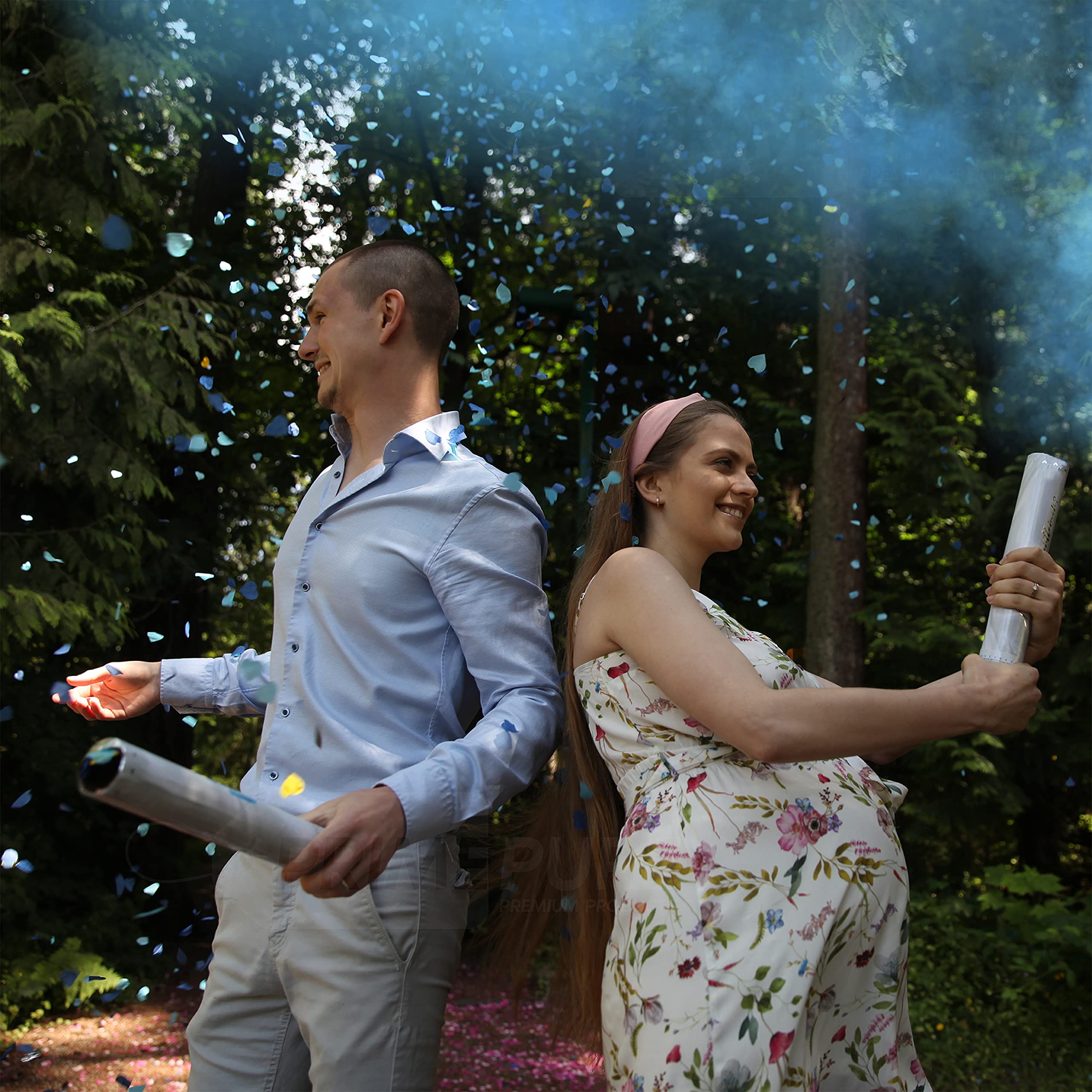 Buy Premium Gender Reveal Confetti Cannon Set of 4 Gender Reveal