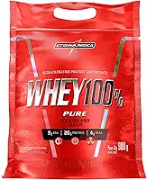 Integralmédica - Whey Protein Concentrado Cookies and Cream 100% Pure - 21g de Proteína por Scoop, Suplementação Alimentar Pós-Treino, Fórmula Enriquecida com BCAAs - Pouch 900g