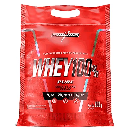 Whey 100% Pure Refil (900G), Integralmédica