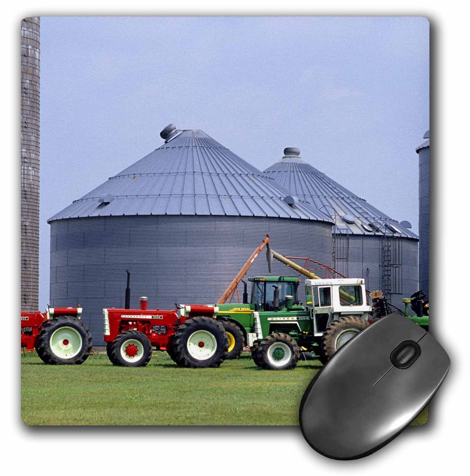 3dRose 8 x 8 x 0.25 Inches Mouse Pad, Farm, Vintage Tractor Collection, Wisconsin David R Frazier (mp_97158_1)