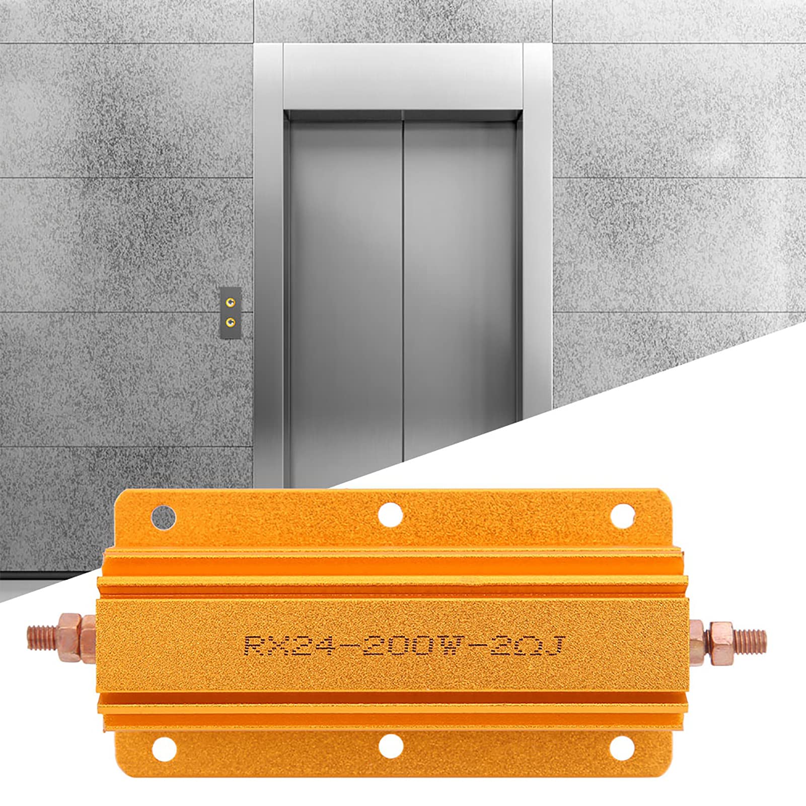 RX24 Professional 200w, Rezystor Mocy Obudowa Aluminiowa Rezystor Mocy 200w 2 2R Wysoki 500w 200 Watt Przemysłowe Materiały Elektryczne