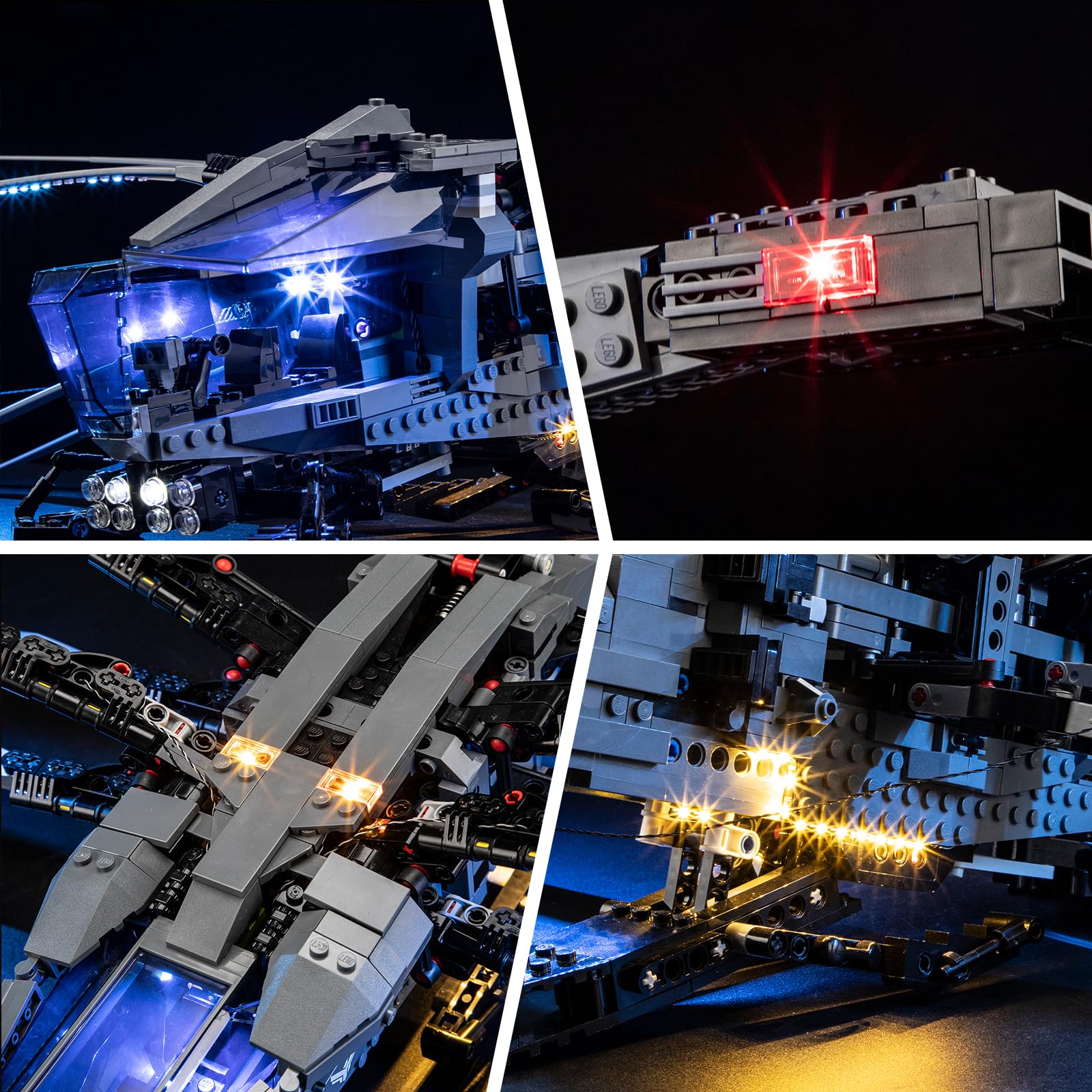 BRIKSMAX Kit di illuminazione a led per LEGO Icons Dune Atreides Ornitottero Reale（Upgrade-Version） - Compatible with Lego 10327 Modello di blocchi predefiniti- Non includere il set Lego