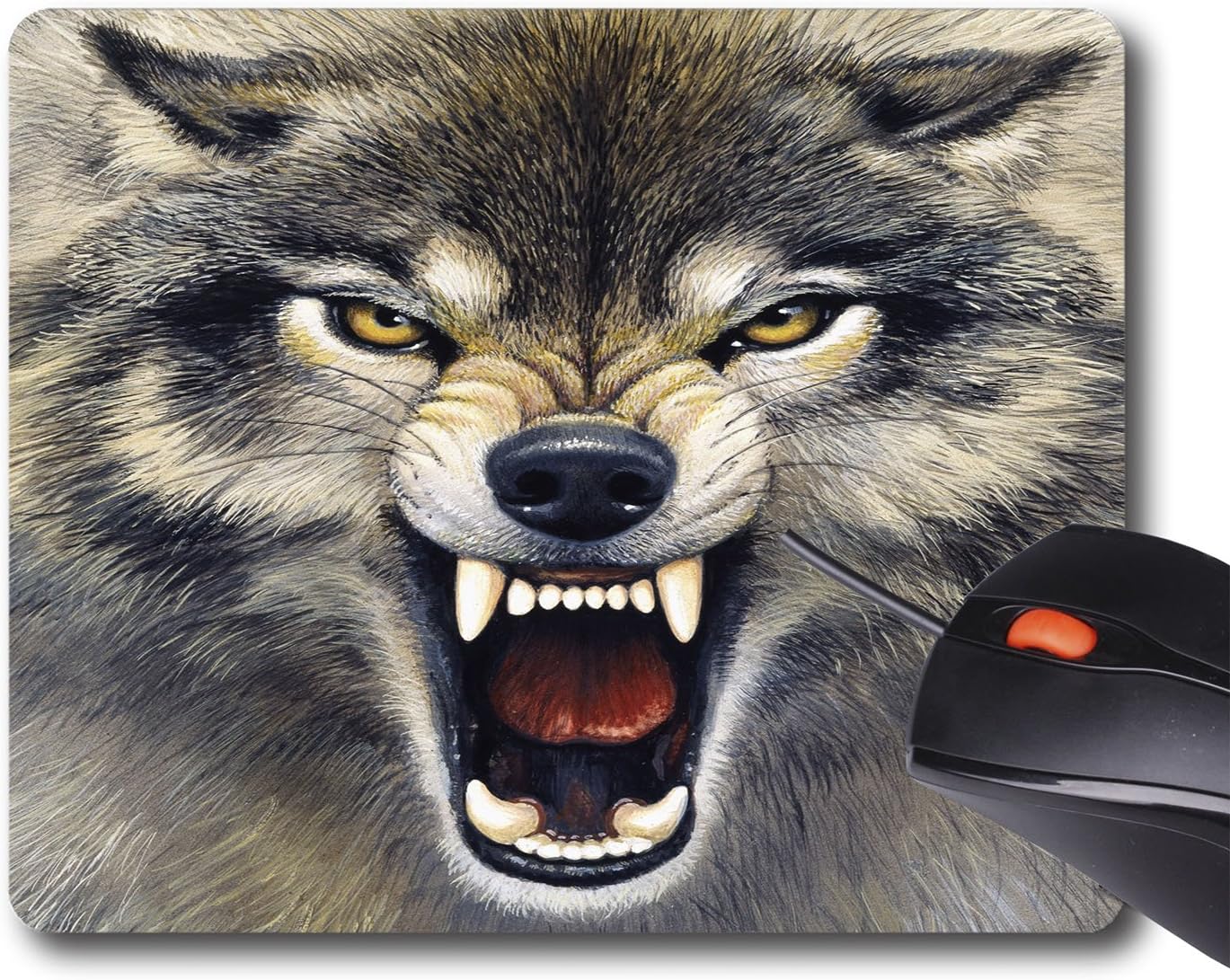 AOFFLY Harro Maass - Wolf - Non-Slip Rubber Mousepad Gaming Mouse Pad