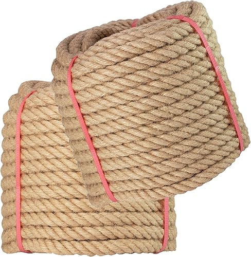 Miniatura 7 de Cuerda de Manila de 12 pulgada x 100 pies, cuerda de manila trenzada para paisajismo, manualidades, deportes, marina, proyectos y amarres