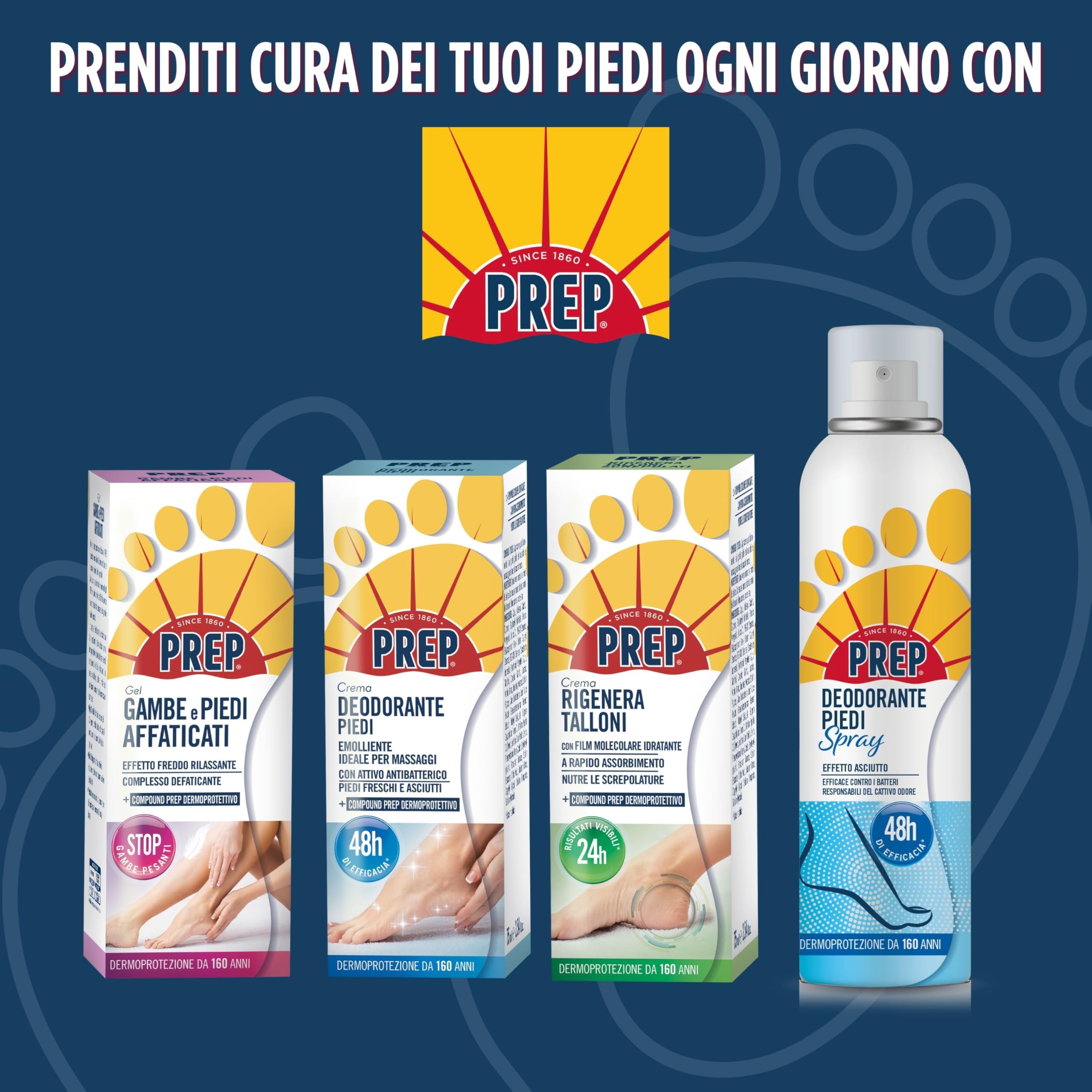Prep, Crema Rigenera Talloni, Crema Idratante per Talloni Screpolati, Ammorbidisce e Nutre la Pelle, a Base di Burro di Karitè, Pantenolo e Vitamina E, Assorbimento Rapido, Formato 75 ml