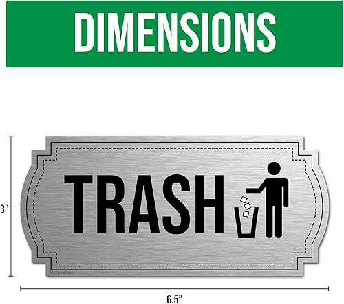 Miniatura 4 de Imanes de reciclaje y basura para latas de cocina y contenedores de reciclaje, imán doble de basura y reciclaje para el logotipo de bote de basura,